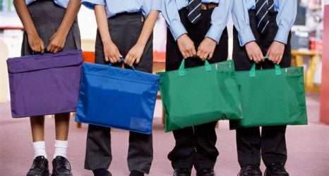 Young Students Holding Schoolbags